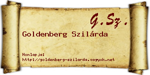 Goldenberg Szilárda névjegykártya